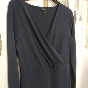 Tablots long sleeve faux wrap midi dress. Small